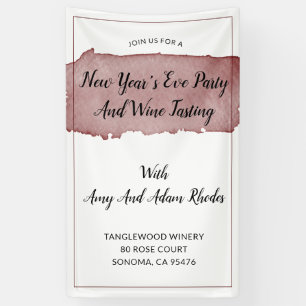 Banderoles Soirée du Nouvel An et dégustation de vins