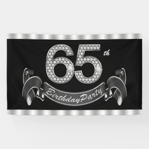Banderoles soixante-cinquième Fête d'anniversaire