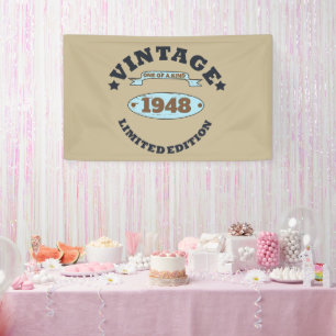 Banderoles Soixante-quinze vintage 75e anniversaire