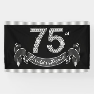 Banderoles soixante-quinzième Fête d'anniversaire
