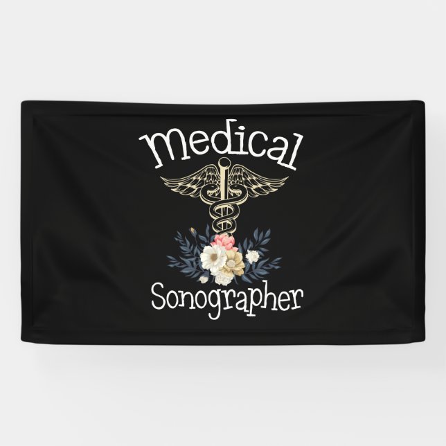 Banderoles Sonographe Médicale mignon Sonographie Cadeau (Horizontal)