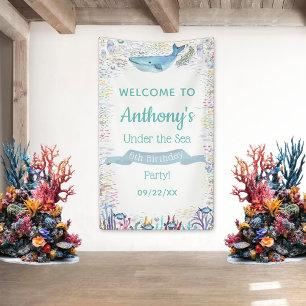 Banderoles Sous la mer Tout âge Anniversaire Fête Bienvenue