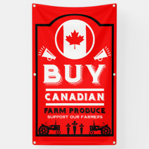 Banderoles Soutenir les agriculteurs canadiens