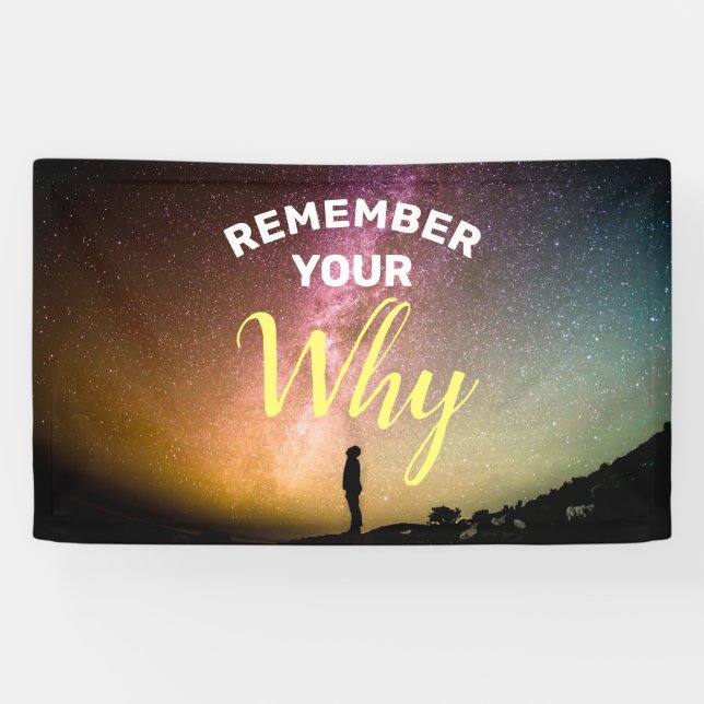 Banderoles Souvenez-vous de votre motivation (Horizontal)