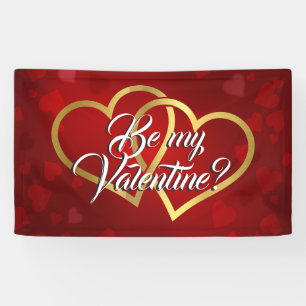 BANDEROLES SOYEZ MON COEUR LIÉ À L'OR VALENTINE BANNER