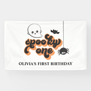 Banderoles Spooky One Halloween 1er Anniversaire
