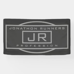 Banderoles Sport Géométrique Gris & Gris Foncé pour Hommes