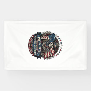 Banderoles Squelette Cowboy Patriotique Squelette Dark Patrio
