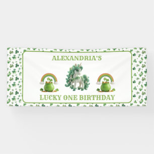 Banderoles St patrick Lucky One Unicorn Banner