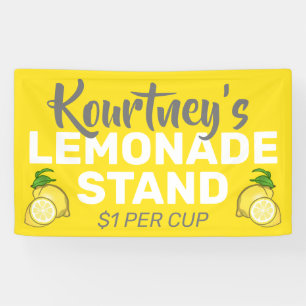Banderoles Stand de citronnade personnalisé