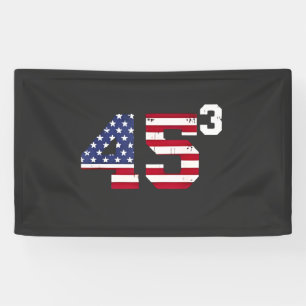Banderoles Stand With 45 Pro Trump USA Flag 4 juillet