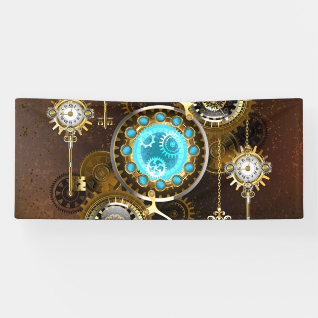 Banderoles Steampunk Rusty Background (Horizontal)