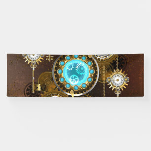 Banderoles Steampunk Rusty Background