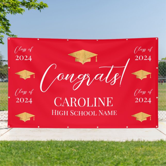 Banderoles Step and repeat Graduation Backdrop banner  (Dehors)