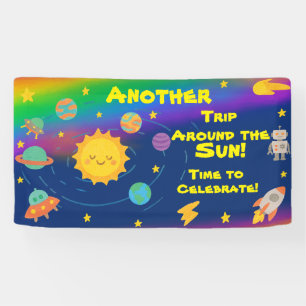 Banderoles Style de crayon modifiable – Anniversaire du tour 