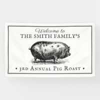 Style Vintage noir et blanc| Pig Roast, événement