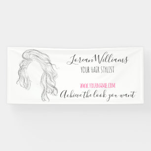 Banderoles Styliste minimaliste des cheveux naturels longue v