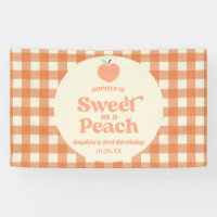 Sucré Comme Fruit Peach Pink Orange Anniversaire