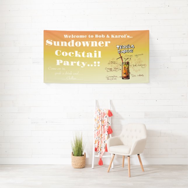 Banderoles Sundowner Tequila Cocktail Party (Insitu)