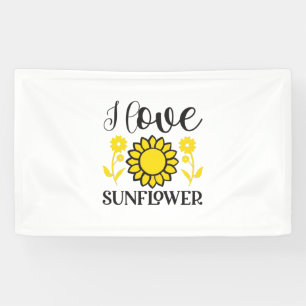 Banderoles Sunflower Lover   I Love Sunflower