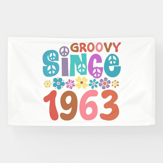 Banderoles Super depuis 1963 60e anniversaire (Horizontal)