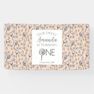 Banderoles Sweet Little One Candy Thème Premier anniversaire