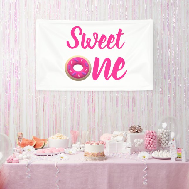 Banderoles Sweet One Donut 1er anniversaire (Fête)