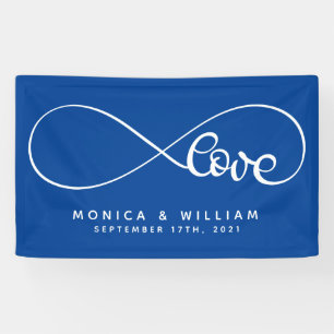 Banderoles Symbole d'amour éternel   Ajouter votre nom et vot