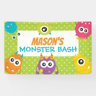 Banderoles Symbole de fête d'anniversaire du Monster Bash