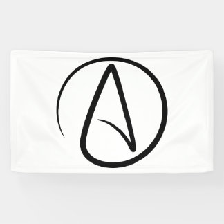Banderoles Symbole de l'athéisme - Signe athée