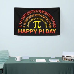 Banderoles SYMBOLE ET CHIFFRES Joyeux DE LA FÊTE Pi