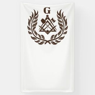 Banderoles Symbole franc-maçonnerie