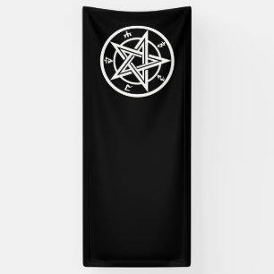 Banderoles Symbole pentagramme classique