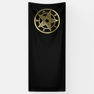Banderoles Symbole pentagramme classique