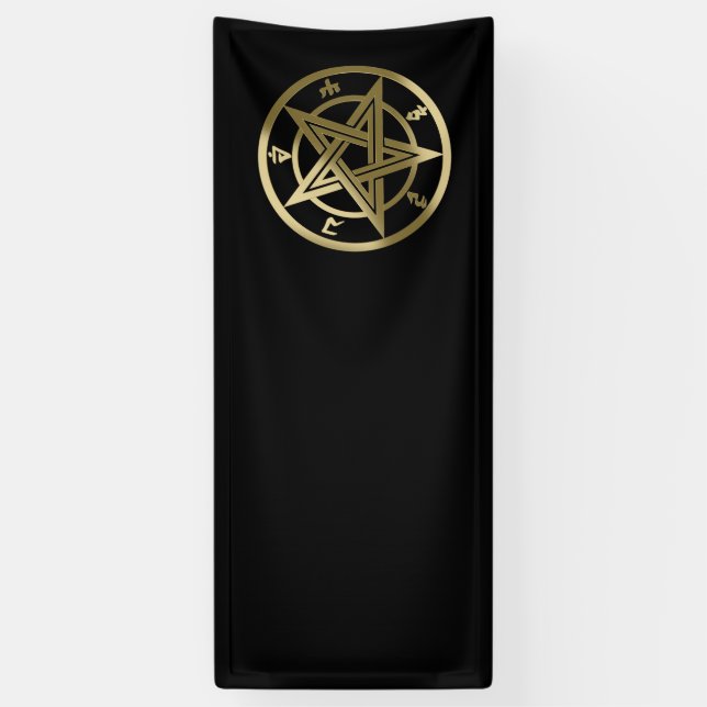 Banderoles Symbole pentagramme classique (Vertical)