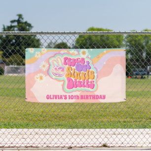 Banderoles SYMBOLE super Peace Out CHIFFRES SIX