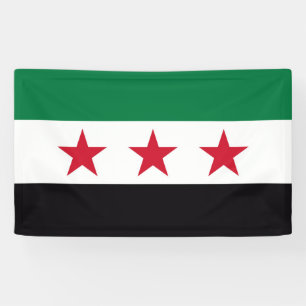 Banderoles Syrie révolution pays nouveau symbole