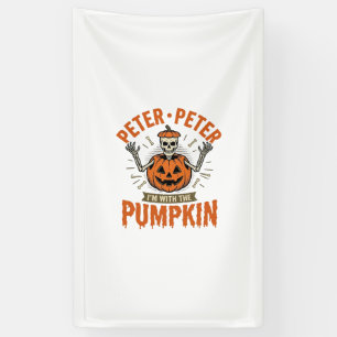 Banderoles T-shirt drôle de squelette d'Halloween Peter Peter