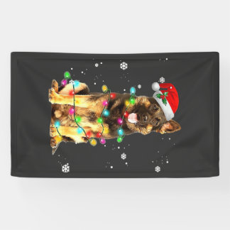 Banderoles T-Shirt Noël Arbre Chien Berger Allemand Xmas