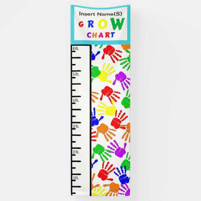 Banderoles Tableau de croissance des enfants (Vertical)