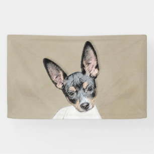 Banderoles Tableau Rat Terrier - Cute Original Chien Art