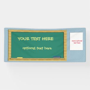 Banderoles Tableau vert PERSONNALISABLE 2,5 x 6