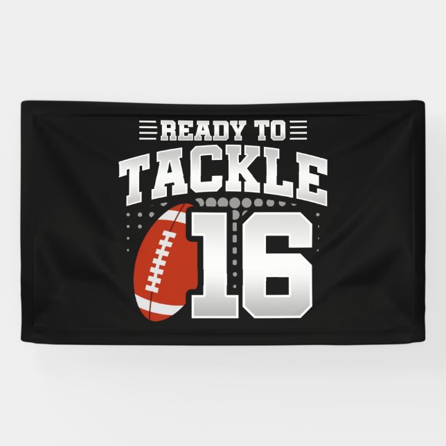 Banderoles Tackle 16e anniversaire 16 ans Couples (Horizontal)