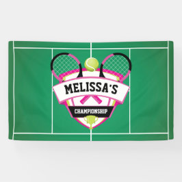 Banderoles Tenis party backdrop