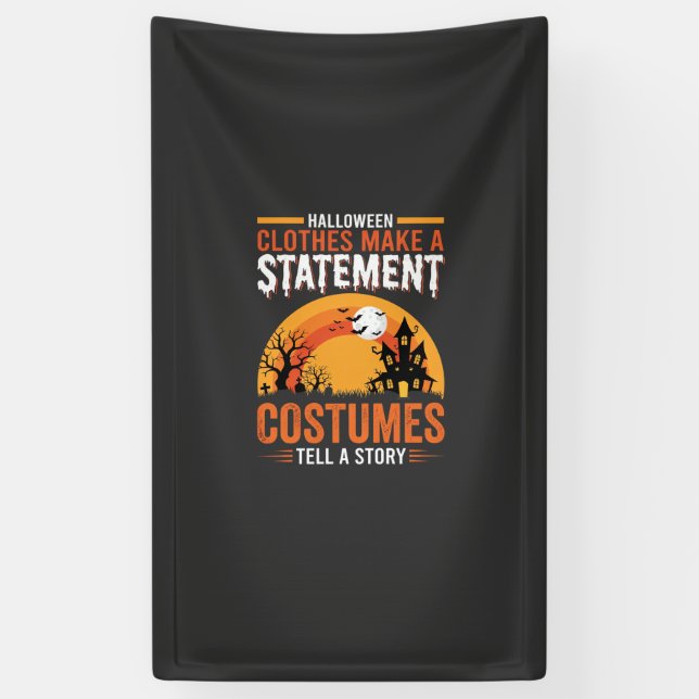 Banderoles Tenues de Halloween Déclaration Conception de Mais (Vertical)