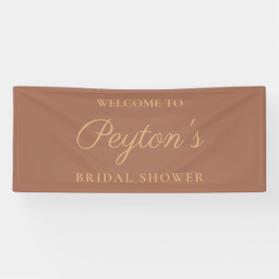 Banderoles Terracotta Elegant Script Bienvenue à la Baby Show