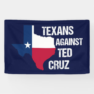 Banderoles Texans contre Ted Cruz Texas Démocrate