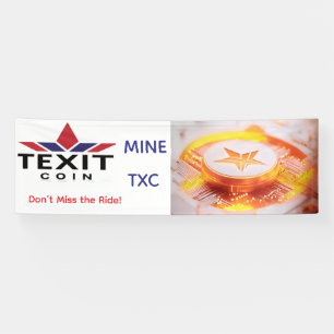 Banderoles TeXit Coin Rocket Ship Mine TXC