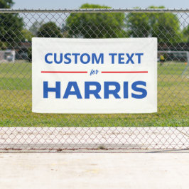 Banderoles Texte personnalisé pour Harris 2024
