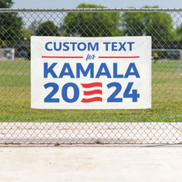 Banderoles Texte personnalisé pour Kamala 2024